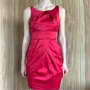 Red Formal Cocktail Mini Dress